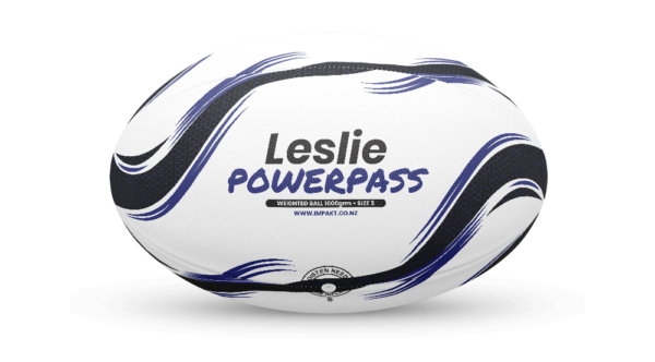 Leslie Powerpass Rugby Training Ball 1.0Kg Size 5